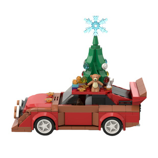 圣诞奥迪运动quattro S1汽车积木MOC-241684跑车模型男圣诞节礼物