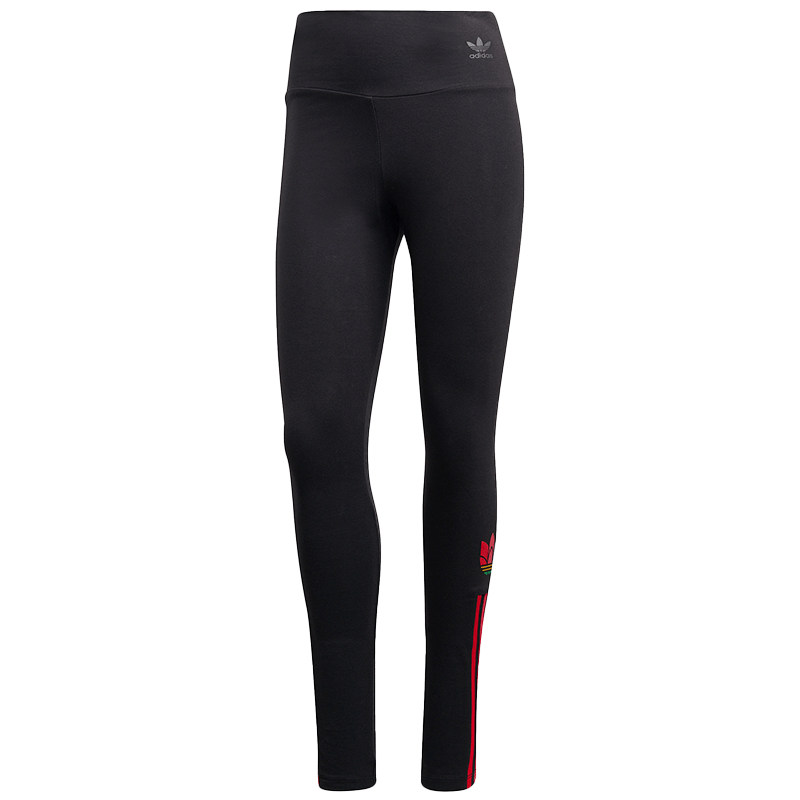 阿迪达斯女子条纹紧身裤