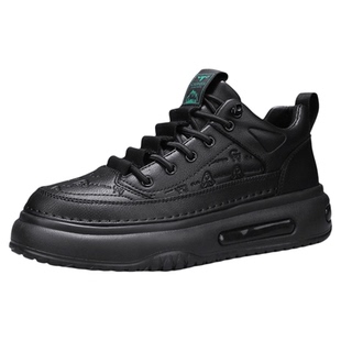 公牛世家保暖鞋男款冬季加绒加厚高帮皮鞋男士高级感真皮厚底男鞋