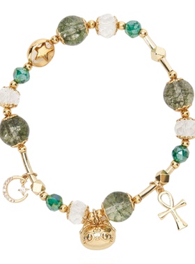 大英博物馆巴斯特萌猫安卡天然水晶手串小众设计感手链生日礼物女