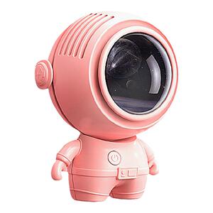 太空人挂脖风扇小型便携式宇航员手持小风扇随身静音学生挂脖子儿童卡通usb充电款电风扇无叶迷你网红桌面01