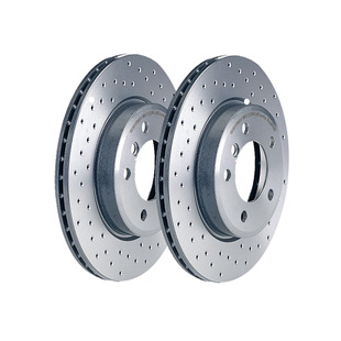 brembo布雷博打孔前刹车盘09.B744.51适用于奔驰SLK200 SLK350