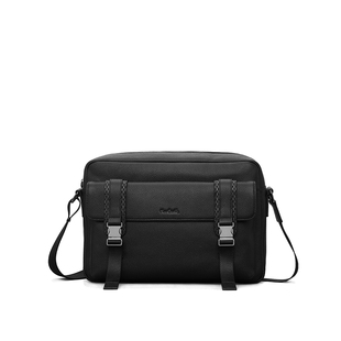 【真皮】皮尔卡丹男士斜挎包男单肩包男邮差包工装斜挎包包大容量