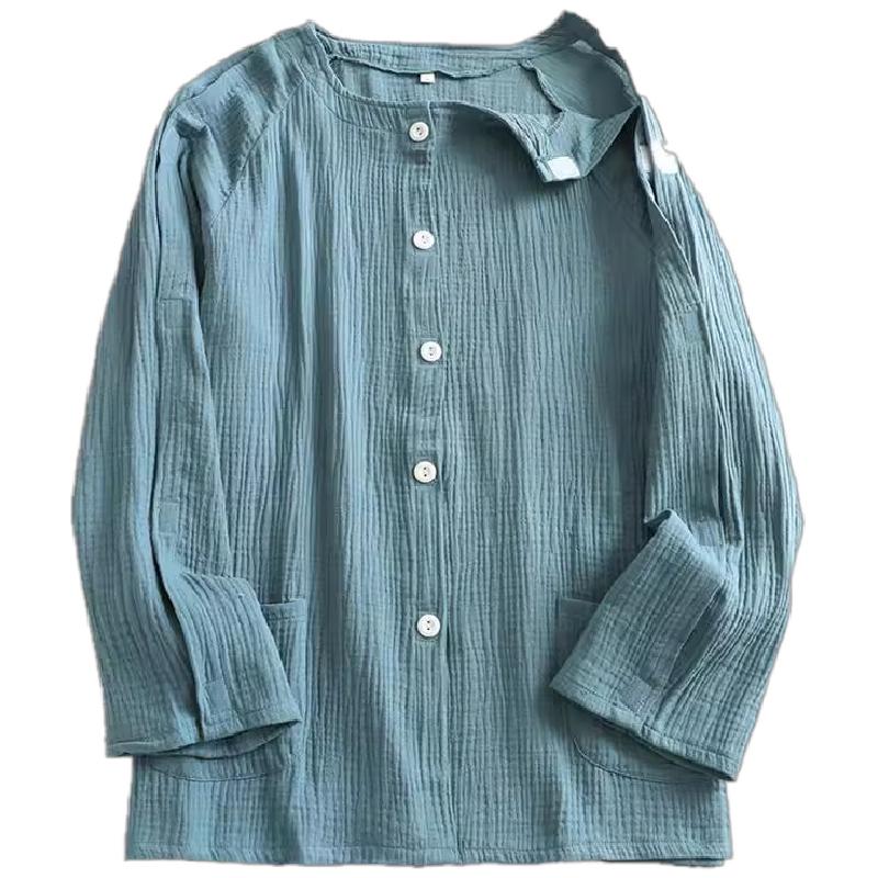 护理服PICC置管透析骨折穿的衣服瘫痪专用纯棉透气病号服老人睡衣