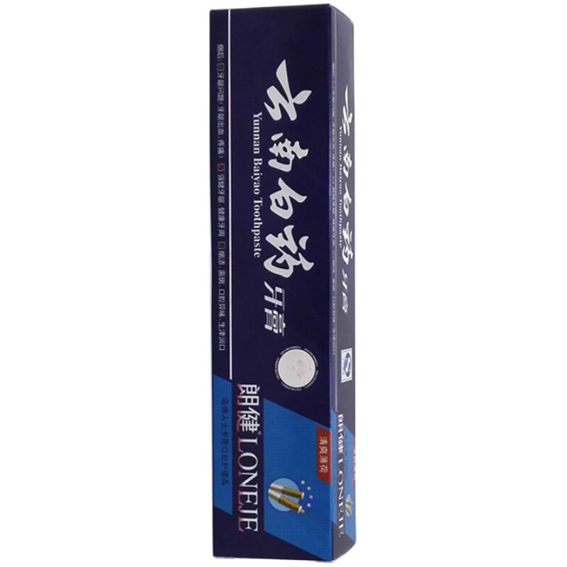 云南白药清爽薄荷180g去烟渍牙膏