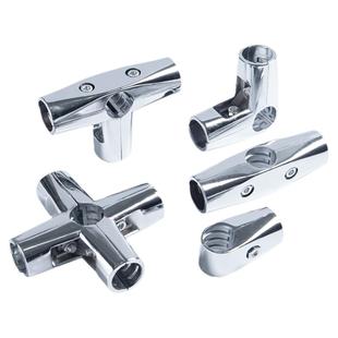 25不锈钢管固定件紧固件钢管连接件卡扣晾衣架配件圆管货架接头