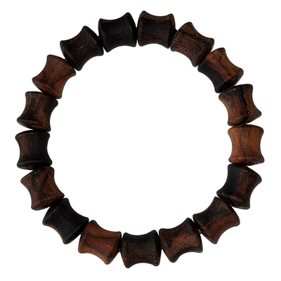 降真香木文玩竹节珠手串保真老料