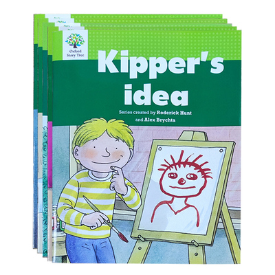 原版进口Oxford Story Tree牛津故事树分级阅读绘本Level 3第三级别5本组合 6-9岁少儿英语课外读物birthday candle/Kipper's idea