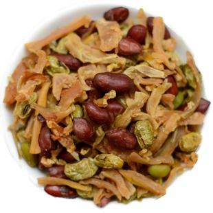 临安笋丝花生米笋干花生豆笋丝青豆500克独立包装休闲零食包邮