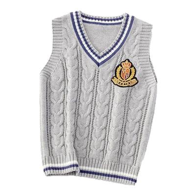 儿童针织马甲学院秋冬季