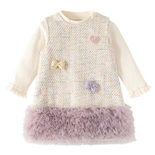 班喜迪女童连衣裙春装宝宝小香风公主裙子周岁礼服春秋季儿童套装