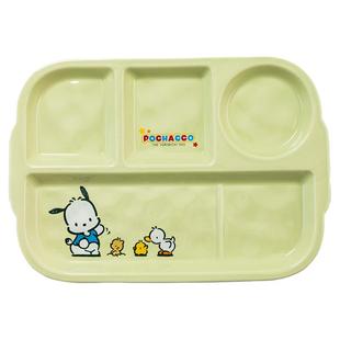 古杰士帕恰狗陶瓷儿童分格早餐盘家用大人减脂餐盘可爱方形饺子盘