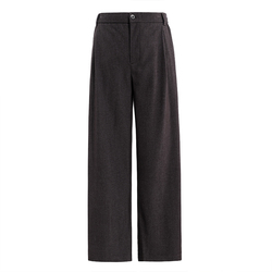 海上公路摩登通勤裤男士四季款垂顺松弛感百搭双褶直筒休闲长裤子