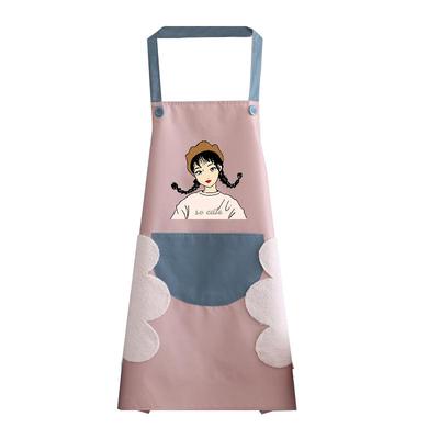 可擦手日式风家务围裙定制logo