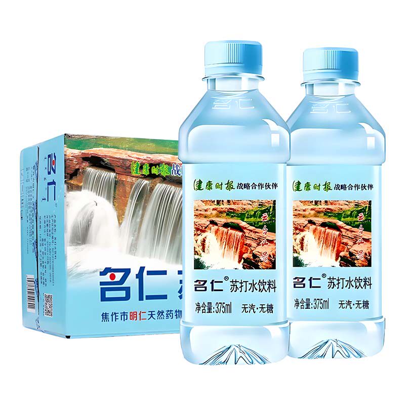 名仁苏打水375ml*24瓶整箱