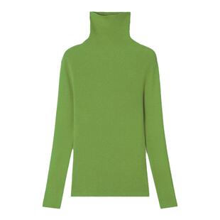 ROCO显白红色加厚针织衫女春季新款高领内搭高级感打底毛衣上衣