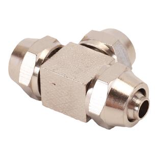 铜气动快拧接头PE三通直接PV直角弯头PZA十字四通气管8 6 4 10 12