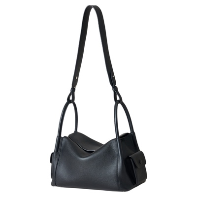 堤喀真皮枕头包女2025新款