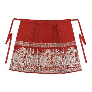 【彩凤金龙】原创汉服女红色马面裙婚服套装订婚敬酒服拜年服秋冬