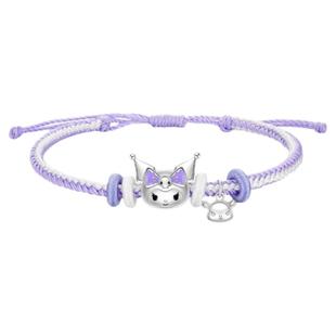 库洛米联名手绳十岁女孩12女童三丽鸥纯银饰手链儿童实用生日礼物