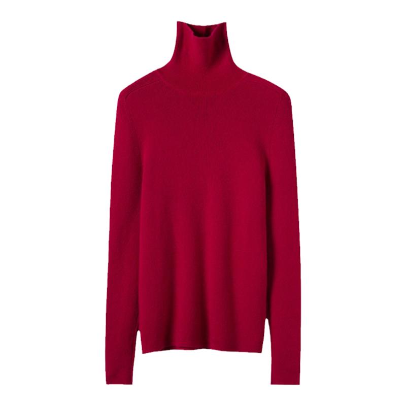 瞬变气质王！高领羊绒衫女纯羊绒高领毛衣纯山羊绒针织毛衣冬季