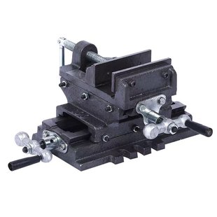 重型精密双向移动十字平口钳6寸8寸十字钳台钳虎钳台钻工作台夹具