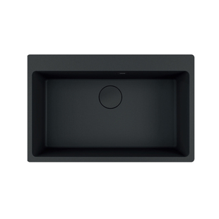 FRANKE弗兰卡进口花岗岩水槽台上盆单槽MRG610-73黑色下水器