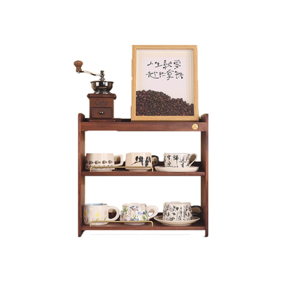 实木多层杯子收纳置物架