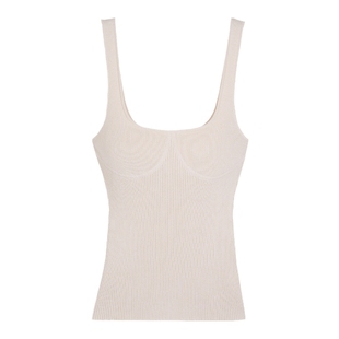 bash夏季薰衣草紫罗纹吊带上衣方领辣妹背心针织打底衫1E23OXMO