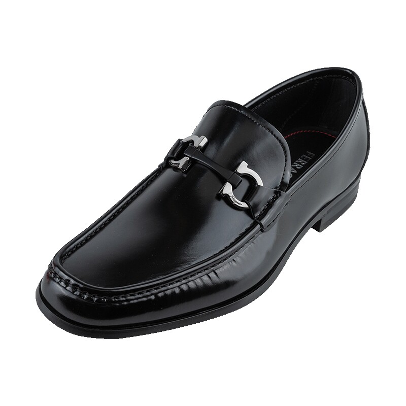 FERRAGAMO扣环乐福鞋男士