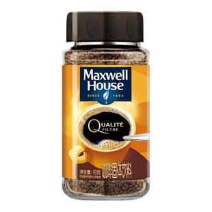 麦斯威尔金咖啡速溶美式冻干黑咖啡90g瓶装无添加蔗糖原装进口