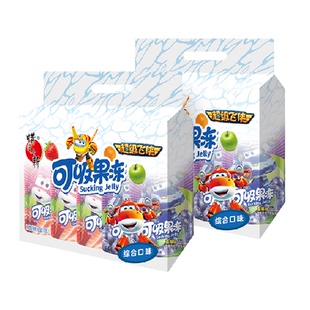 蜡笔小新可吸果汁果冻鲜Q果冻爽680g*2袋休闲儿童零食
