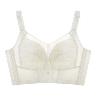 爱黛无钢圈加高侧比收副乳文胸