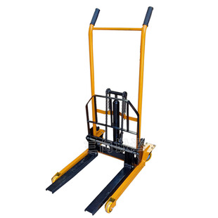 液压轻便可折叠小叉车搬运车升高车小型货叉平板两用手推装卸车