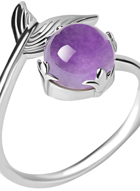 宫里上新正品天然紫水晶戒指