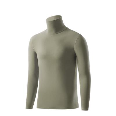 简云莫代尔半高领长袖t恤打底衫