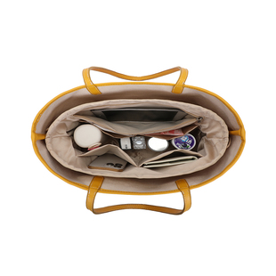 安在宸戈雅Goyard内胆包中包收纳内衬袋狗牙托特小号mini缎面超轻