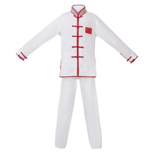 儿童武术练功服少儿功夫训练中国风演出服男女童太极表演出衣服装