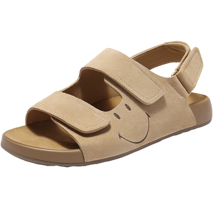 张凌赫同款百丽SMILEY联名勃肯鞋快乐吐司1代升级版凉鞋D7X1DBL5