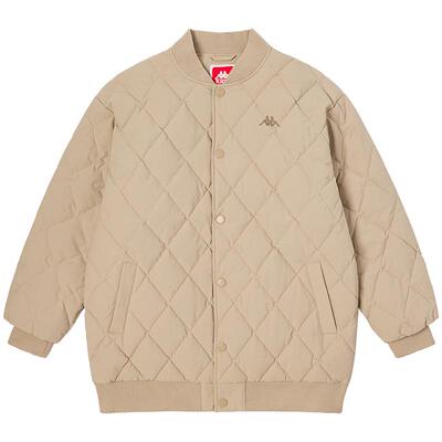 卡帕女美式复古绗缝羽绒防寒服