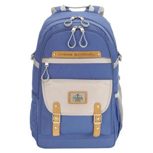 unme台湾进口书包初高中生男女减负护脊日系大容量轻便减压双肩包
