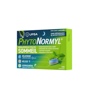 法国UPSA褪黑素片南非醉彩虹晚安糖助眠复合维生素安瓶软糖30粒