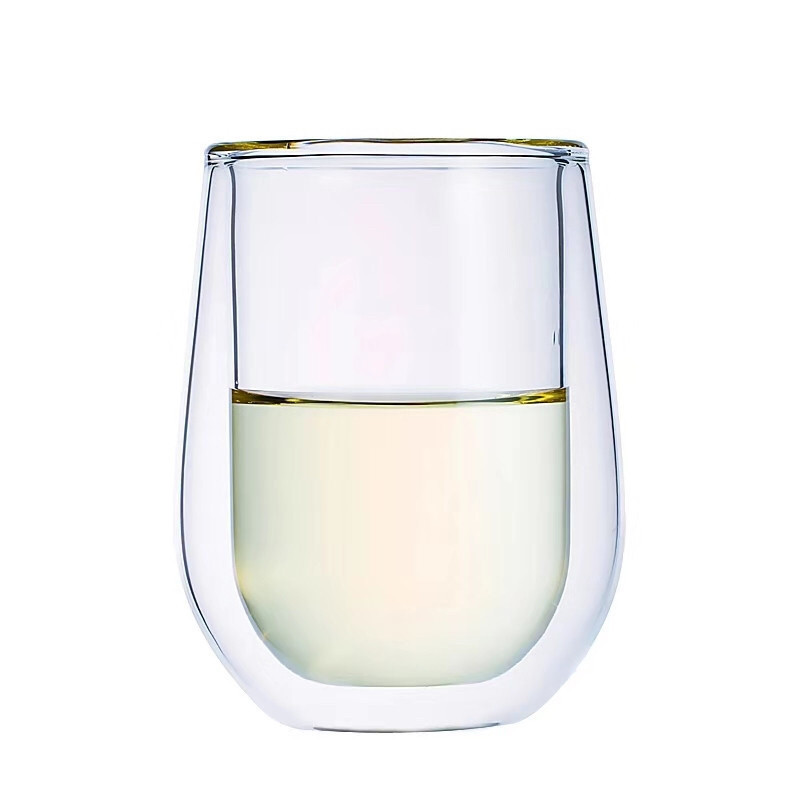 家用隔热双层玻璃杯高硼硅玻璃杯