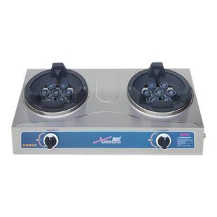 商用猛火灶带熄保煤气灶双灶大火力猛火炉台式液化气低压煤气灶具