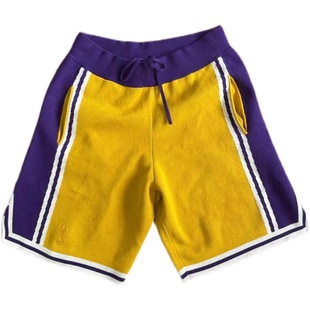 BTTJOB LAKERS 96-97 KNIT SHORTS 元年湖人针织纯棉陈冠希短裤