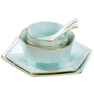 饭碗家用2026新款高级感餐具套装陶瓷饭碗汤碗面碗套装乔迁碗盘碟