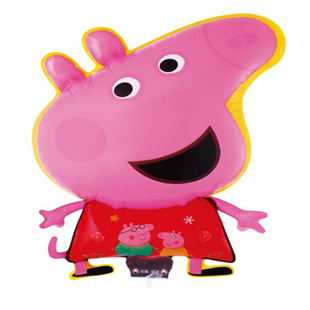 卡通大号夹片托杆夹板托铝膜气球造型地摊推儿童派对礼品充气玩具