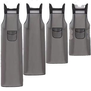 加长围裙防水厨房做饭家用防油男女水产洗碗餐厅工作服专用夏季