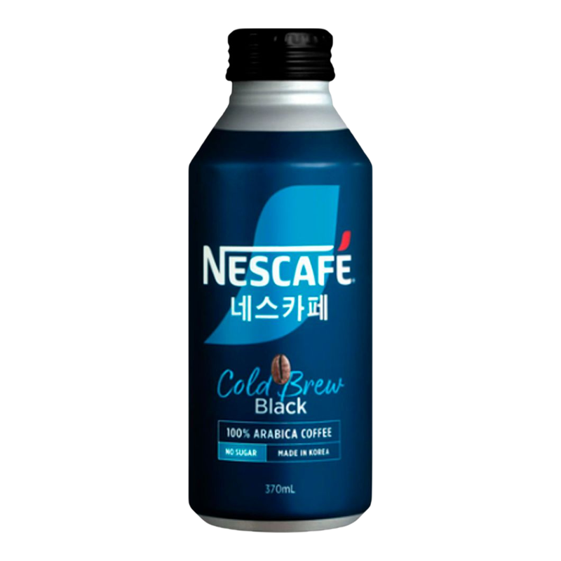 雀巢咖啡 进口韩国严选冷萃黑咖啡浓香办公提神即饮咖啡370ml*5罐