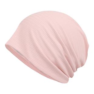 澄湖螺夏季薄款凉感冰丝睡帽月子帽子化疗后女士光头帽包头帽